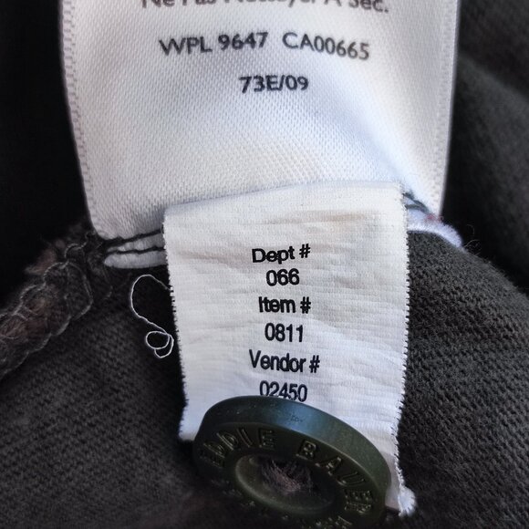 Eddie Bauer Legend Wash T-shirt men's size L green long sleeve button up neck - Picture 8 of 12